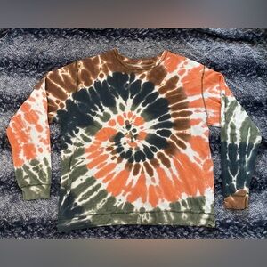 Forever 21 Men’s XL Multicolored Tie Dye Long Sleeve Crew Neck Sweatshirt